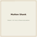 Mutton shank, osso buco cut, Dorper x St. Croix — Base Camp Farm & Ranch