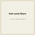 Half Lamb Share deposit — St. Croix, Base Camp Farm & Ranch